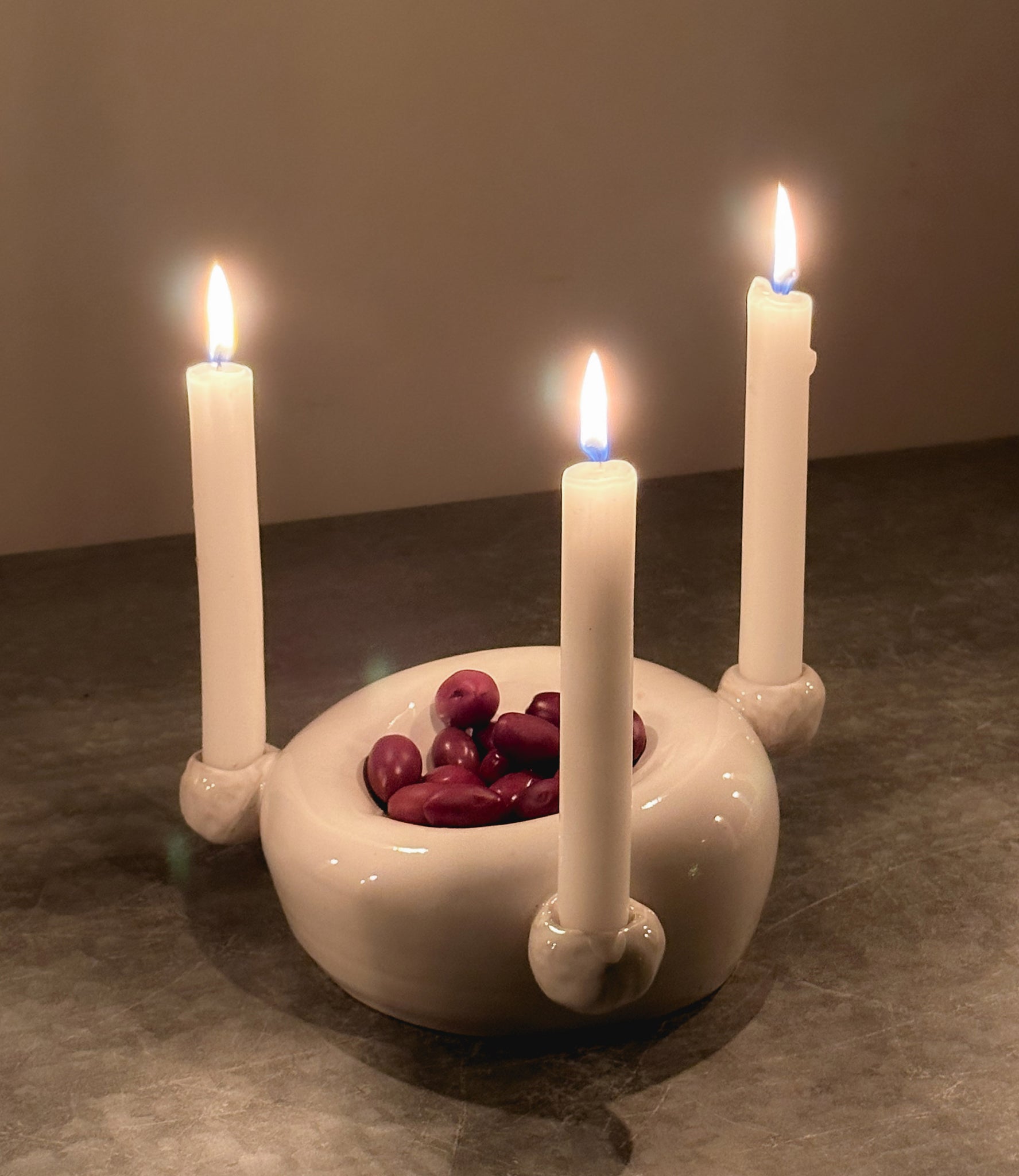 bowl candle holder