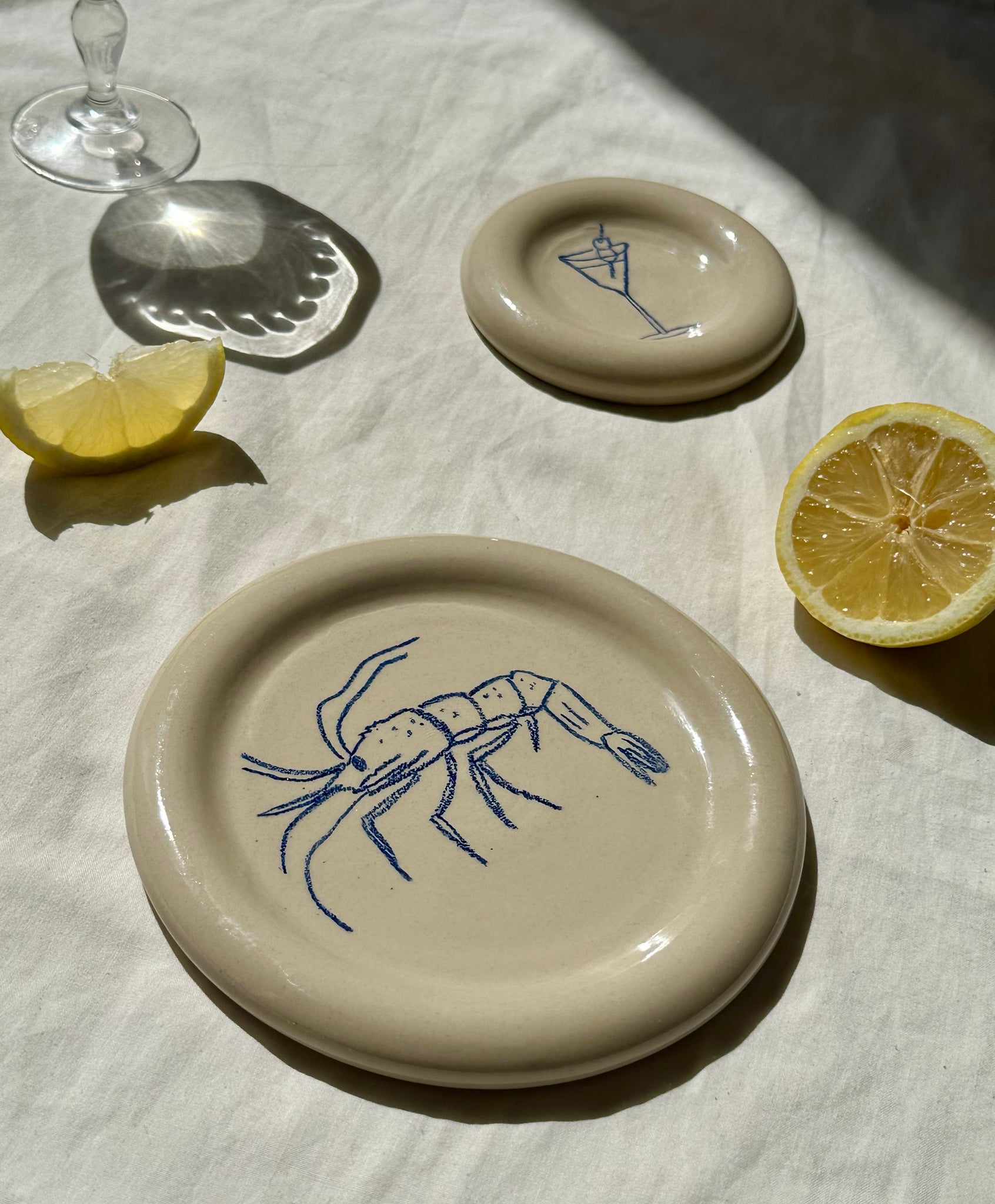 goodfoodcrapdrawing x noki ceramics Ø14cm plates